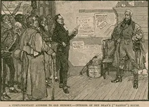 Complimentary: Andrew Jackson receives a complimentary ?