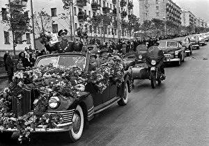 Andrian: Andrian Nikolayev visiting Cheboksary, 1962
