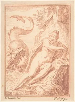 Andromeda: Andromeda, after Agostino Carracci, 18th century