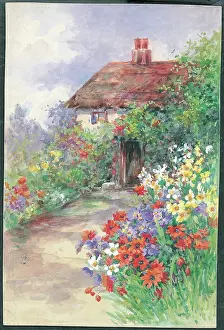 Pressland: Anemones and Cottage Door