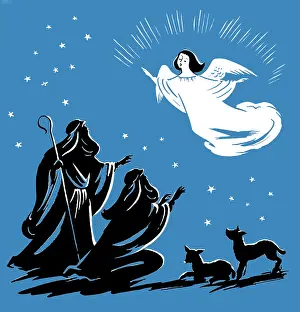 Nativity: Angel Appearing to the Shepherds