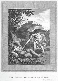 Reuben Luke Collection: The angel appears to Elijah