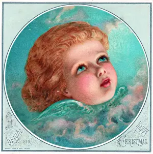 Cherubic: Angel on a Christmas card