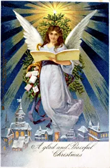 Halos: Angel on a Christmas Card