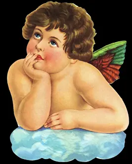 Sistine: Angel on a cloud, after Raphael
