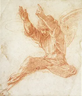 Archangels: An Angel, drawing by Raphael