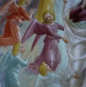 Portinari: Angel; detail of the fresco