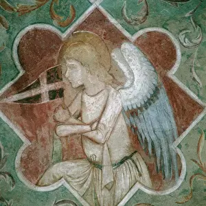 Sant Andrea: An angel, fresco located in