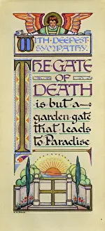 Sympathy: Angel and Gate - With Deepest Sympathy