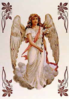 Lilies: Angel holding a lily