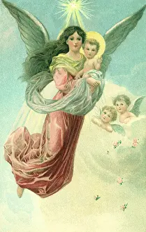 Inspirational: Angel with Jesus