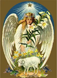 Radiates: Angel, Lilies and Lamb
