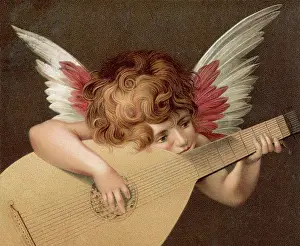 Lutenist: Angel playing lute