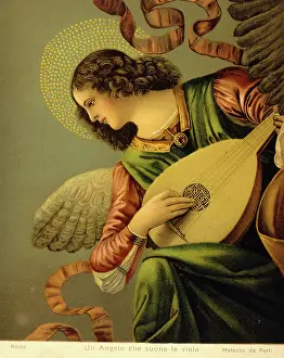Lute: An Angel Playing the Lute by Melozzo da Forli