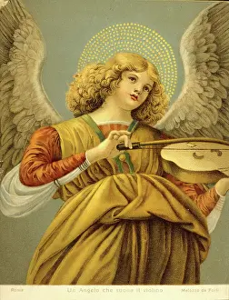 Viol: An Angel Playing the Violin by Melozzo da Forli