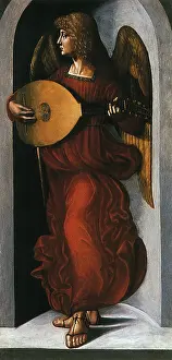 Ambrogio: Angel in Red with a Lute