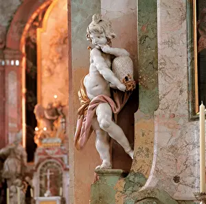 Birnau: Angel sculpture