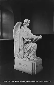 Basin: Angel Statue at Christ Church