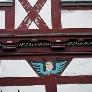 Westphalian: An angel on a timbered house