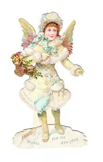 Quilting: Angel on a Victorian New Year scrap