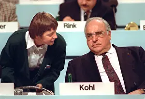Eightieth: Angela Merkel and Helmut Kohl