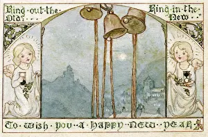 Two angels and three bells