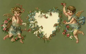 Bday: Angels with Floral Heart