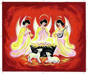 Wormell: Three Angels beside the Holy Crib