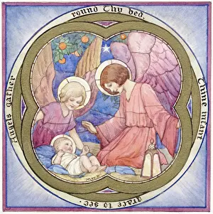 Halos: Angels look afte the baby Jesus