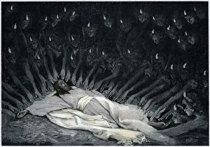 Tissot: Angels ministering to Jesus after the Devil has