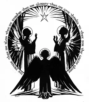 Three Angels - silhouette