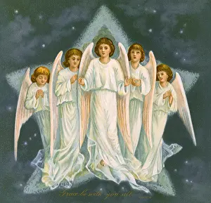 Overlapping: Five Angels and Star