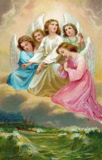 Concepts: ANGELS OVER STORMY SEA