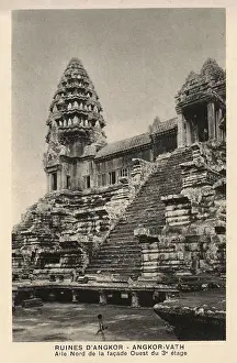 Cambodian: Angkor Wat, Cambodia - North end of the West Facade