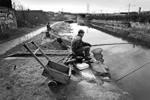 Angling: Anglers, Tinsley Locks, Sheffield
