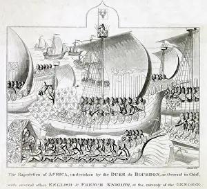 Kilometres: Anglo-French attack on Tunis 1390