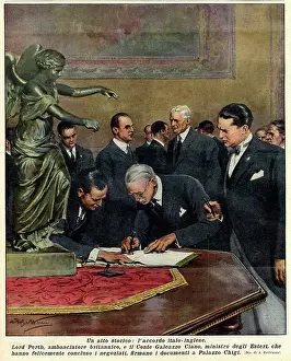Chigi: ANGLO-ITALIAN AGREEMENT