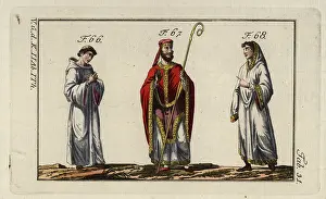 Anglo Saxon: Anglo Saxon bishop and monks