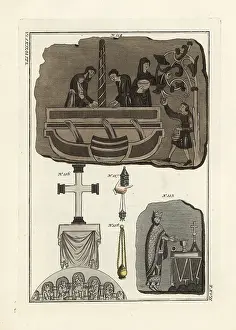 Paraphernalia: Anglo Saxon grape press and religious paraphernalia