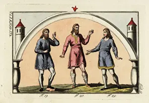 Dark Ages: Anglo-Saxon men in tunics