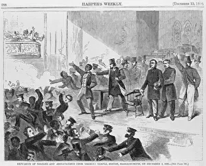 Mobs: An angry mob broke up a meeting of the Boston ?