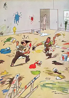 Disagreement: The Angry Painters by H. M. Bateman