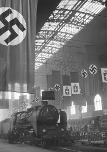 Anhalter: The Anhalter station in Berlin, 1938