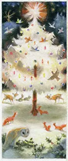 Murrell: Animals and birds round Christmas tree