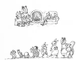 Painitng: Animals indoors and outdoors