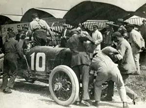Florio: Animated scene of Foresti pit stop with Itala - Brooklands