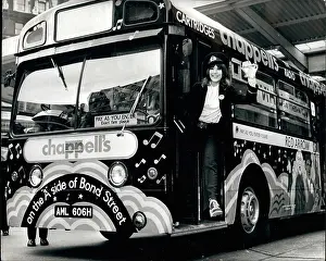 Plastered: Anita Harris on a bus