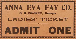 Mediumship: ANNA EVA FAY TICKET