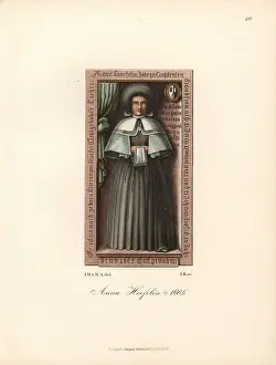 Schweinfurt: Anna Hoefelin, 1603-1665, from her gravestone