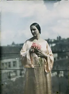 Wifes: Anna Koppitz 1930. Autochrom. Photograph